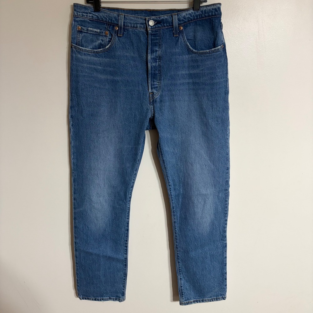 Levis 501 Original Fit Jeans Mens 32x30 Blue‎ Denim Straight Leg Button Fly